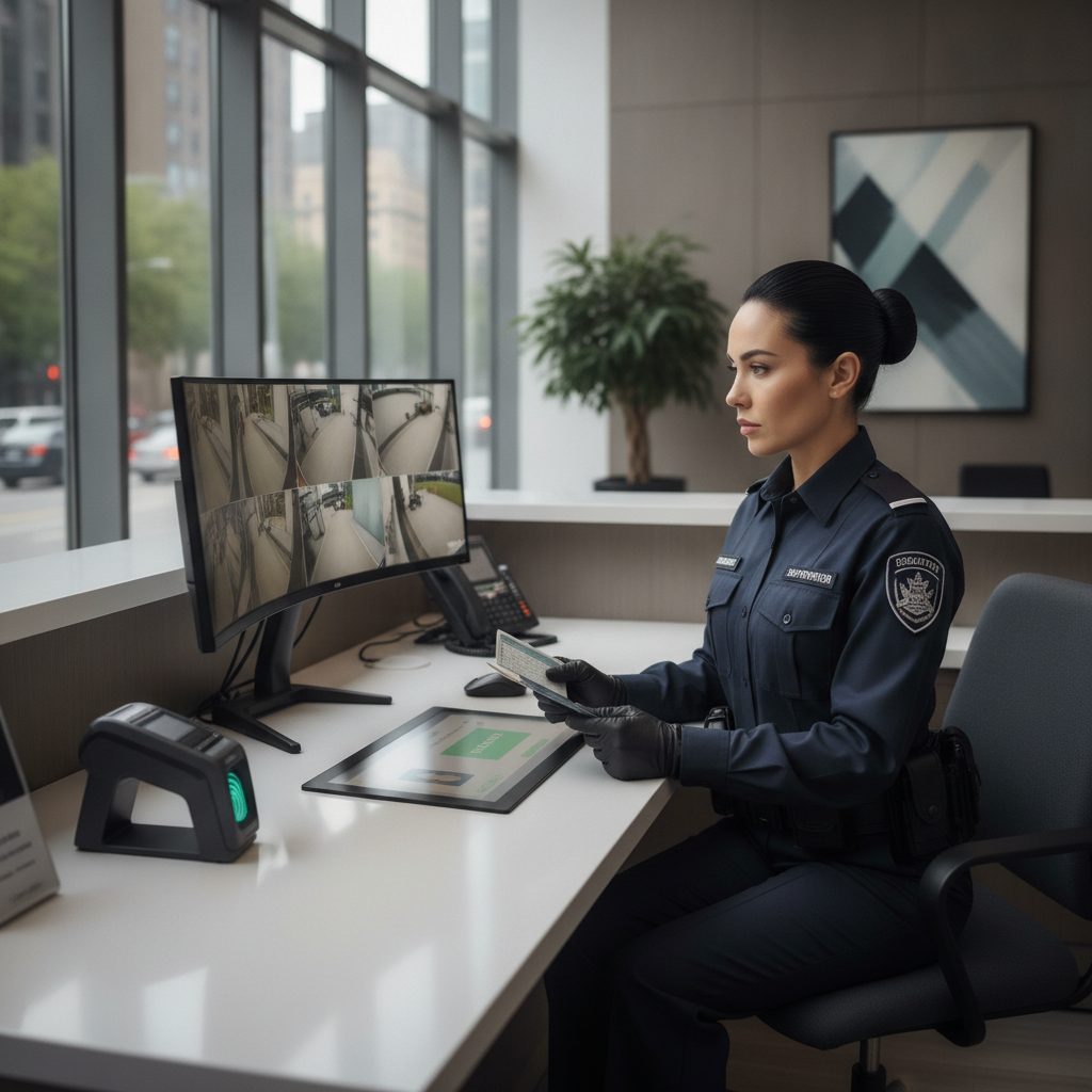 Control de acceso con registro de visitantes